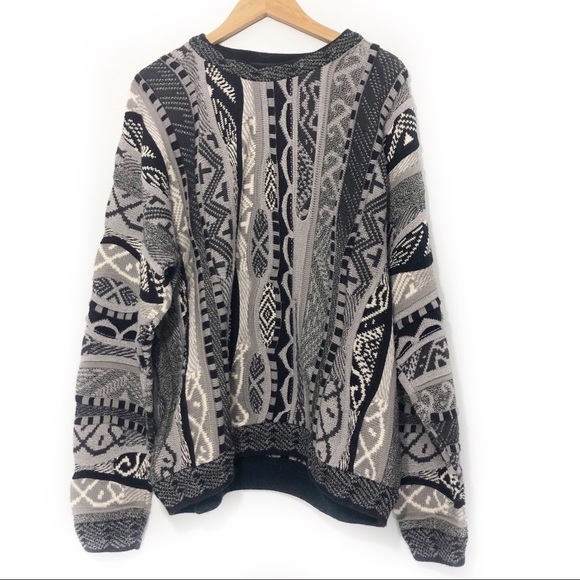 Vintage Sweaters - Vintage Oversized Biggie Smalls Textured Sweater